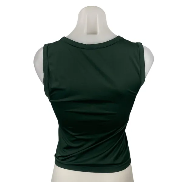 Aritzia Sunday Best Sinch Seamless Women's Green Sleeveless Crop Cami Tank Top M - Image 4