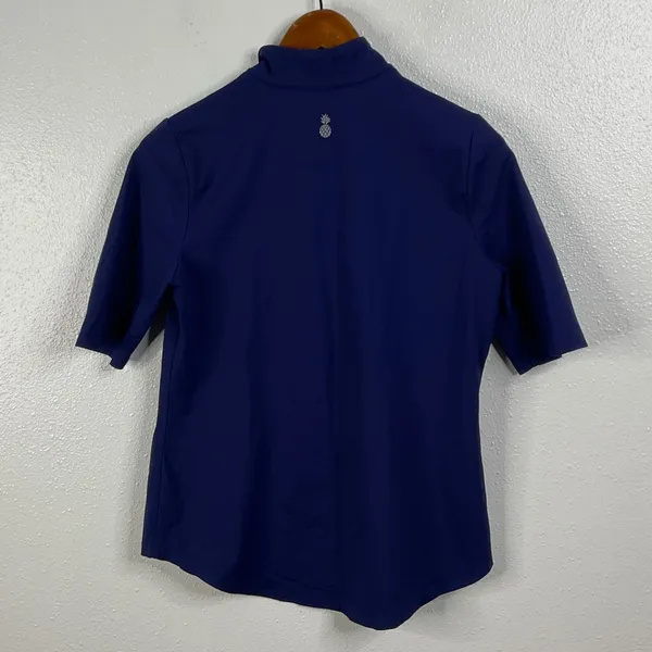 Tommy Bahama Navy Short Sleeve Islandzone Top‎ Size Small - Image 2