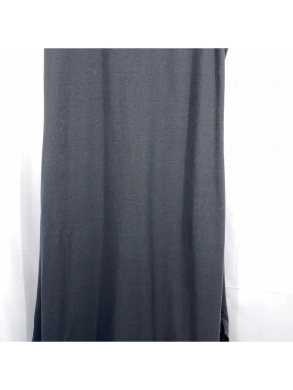 Black Sleeveless Maxi Dress Small Minimalist Stretch - Image 5