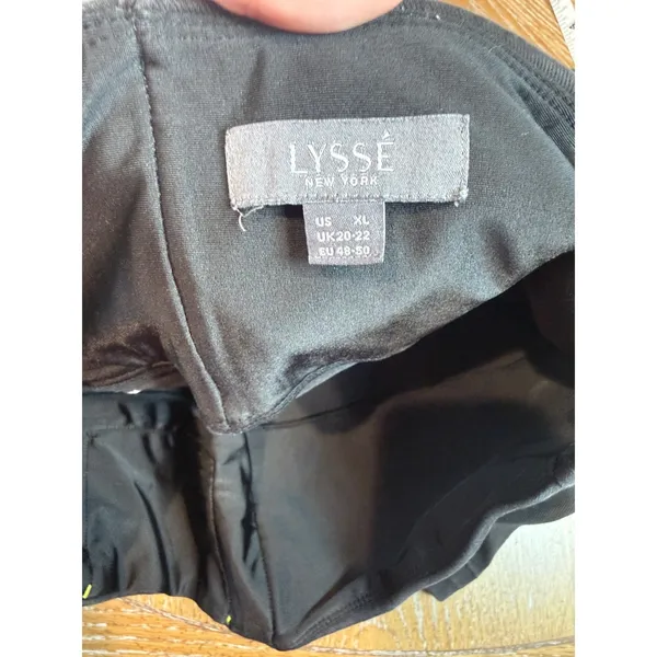 Lysse Faded Black High Waist Stretch Denim Bootcut Jeans Pull On Size XL - Image 5