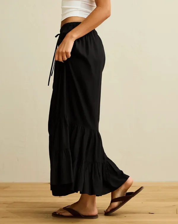 American Eagle Outfitters Black Maxi Skirt - Image 2