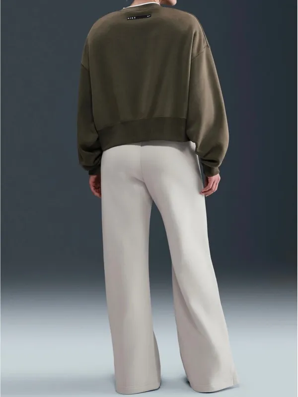 Nike Sportswear Phoenix Fleece High-Waisted Wide-Leg Pants NWT Tan Medium - Image 9