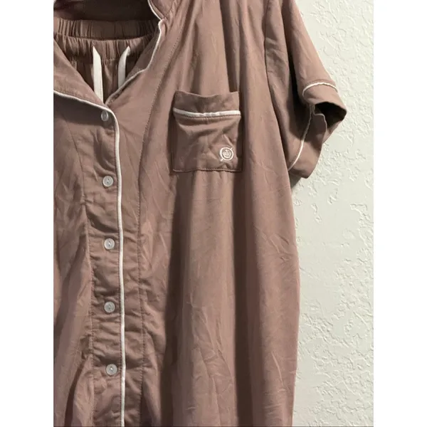 Born LADIES CLASSIC SHORT SLEEVE PANTS SET PAJAMAS XL - Image 2