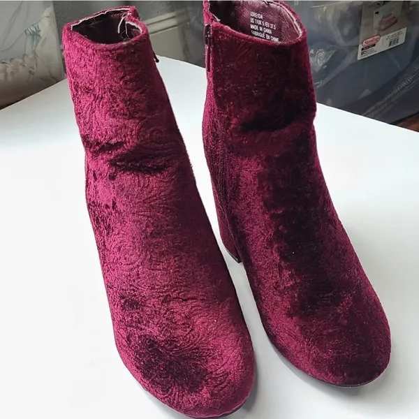 ‎Floral Women's Red Ankle Booties Size 7 - Image 8
