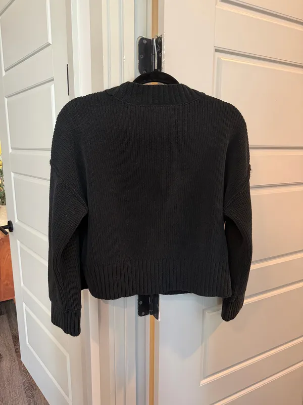 Abercrombie & Fitch Chenille Cardigan in Black, S - Image 4