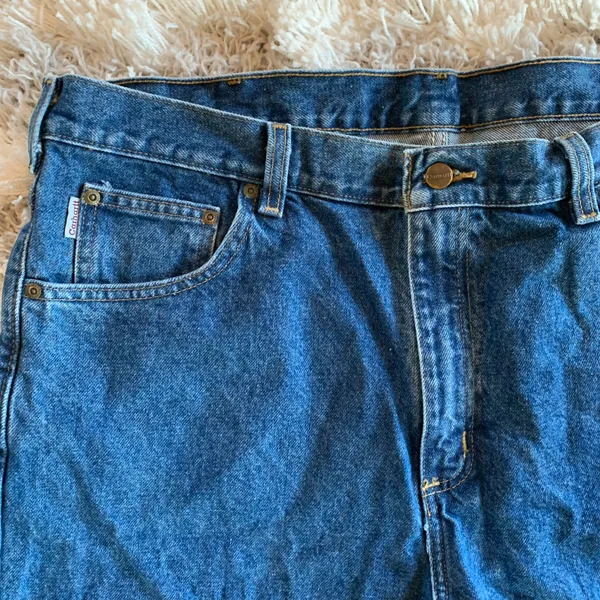 Carhartt Modern Medium Wash Blue Denim Jeans Work Wear - Image 8
