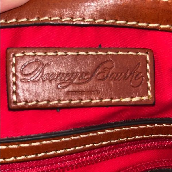 Dooney & Bourke Brown Leather Satchel used good condition - Image 13