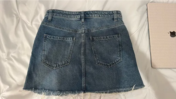 Free People Mini Skirt Denim - Image 4