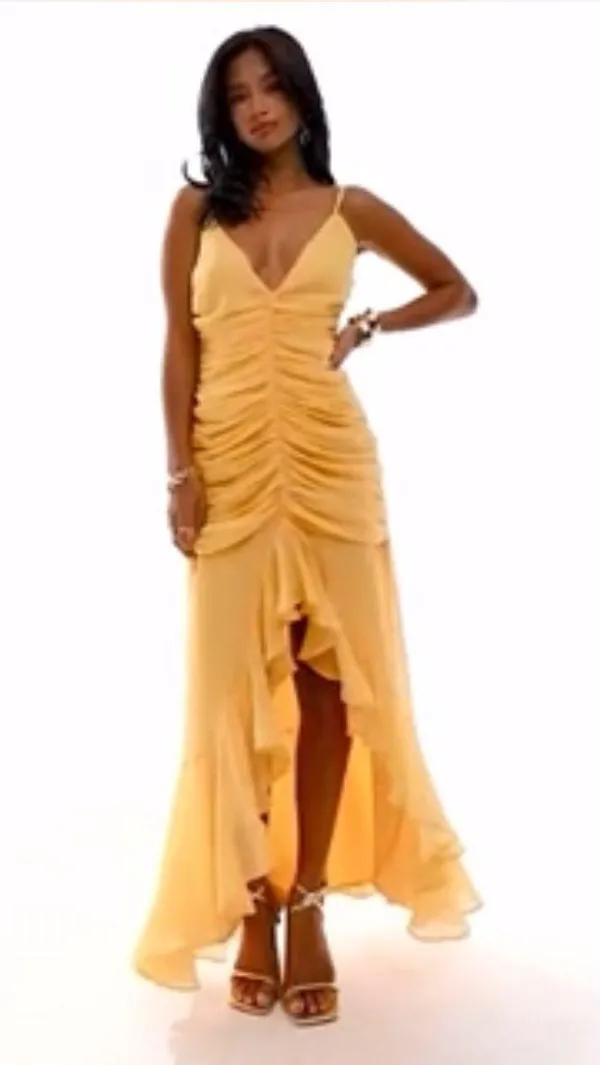NWT Chiffon Dress With High Leg - Image 2