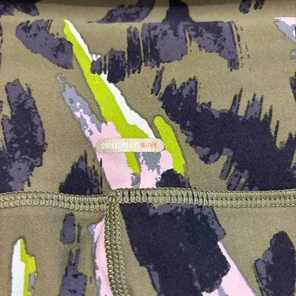 Aerie High-waisted Move 7/8‎ Leggings leopard purple green size XS - Image 3