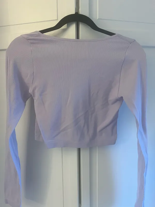 Garage Long Sleeve Crop Top - Image 2