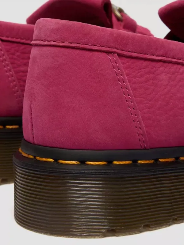 Dr. Martens Adrian Snaffle Loafers Fuchsia Pink Womens Size 10 Nubuck NWOB - Image 3