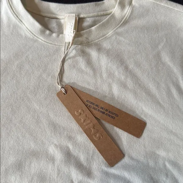 Women’s Skims Bone Long Sleeve T-Shirt Cotton Jersey Size XXS NWT - Image 8