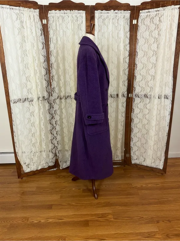 Spectacular Vintage 1980 Neiman Marcus Full Length Alpaca Coat - Image 4