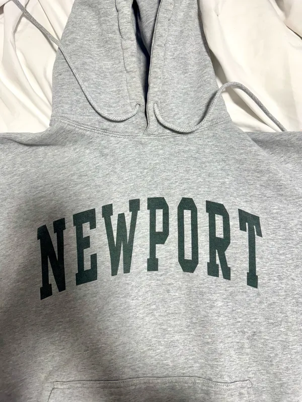 Grey Newport Brandy Melville Sweatshirt - Image 2