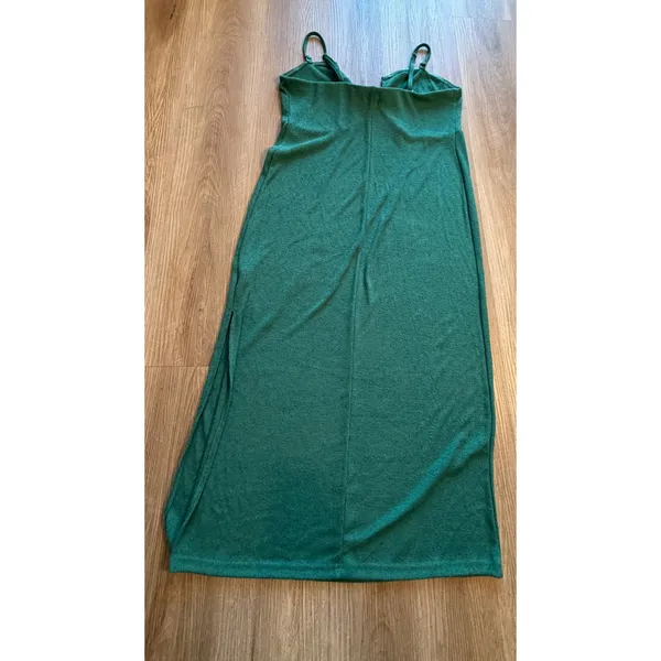 A New Day Teal Green Textured Knit Midi Dress XXL Sweetheart Neck Sleeveless NWT - Image 8