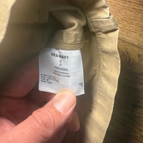 Old Navy Tan Utility Jacket Military Style Pockets 100%‎ Cotton Womens Small - Image 7