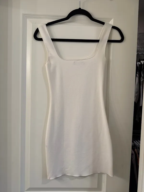 Zara White Mini Dress - Image 2