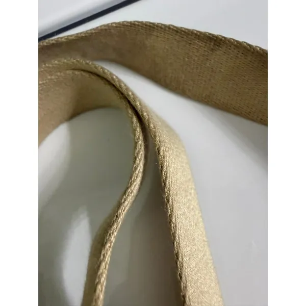 Coach Signature Canvas Crossbody Bag Brown Khaki Front Turnlock Pocket Gold Trim - Image 3