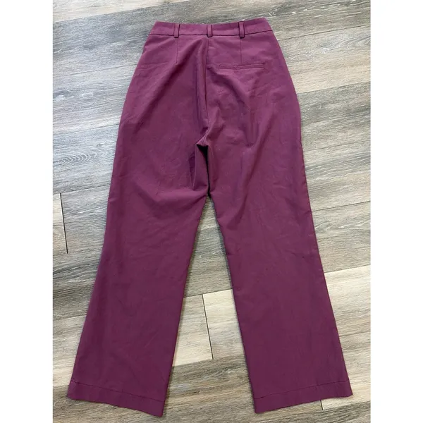 ASOS Wide Leg Plum Pants Women’s Size 0 High Rise - Image 6