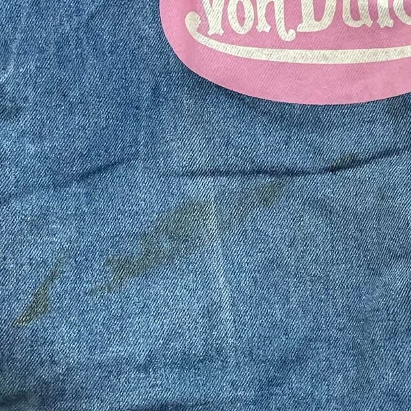 Von Dutch Y2K Grunge Denim Drawstring Backpack - Image 4