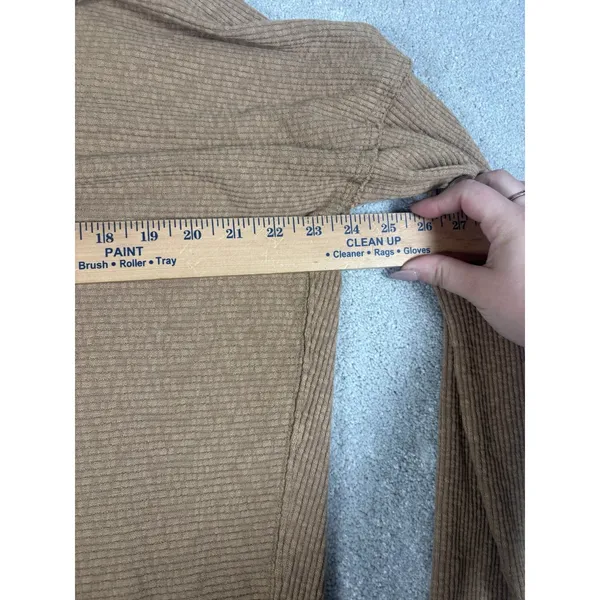Free People We The Free Cognac Long SLeeve Tunic oversized‎ sweater Xs Mock Neck - Image 7