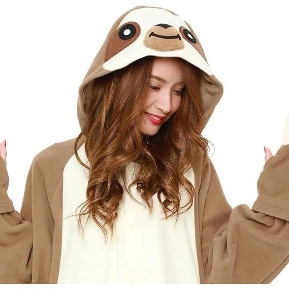 Sazac Island Sloth Kigurumi Animal Jumpsuit Halloween Costume Pajamas Unisex - Image 2