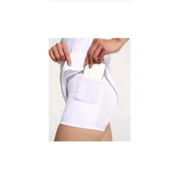Calia Bodysuit Dress Mini Shift‎ White Sz XL Inspire Scoop Back Built In Pockets - Image 2