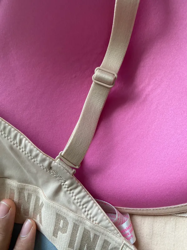 Victoria's Secret PINK Wear Everywhere Wireless Lightly Lined Bra Nude 36DD - Image 10