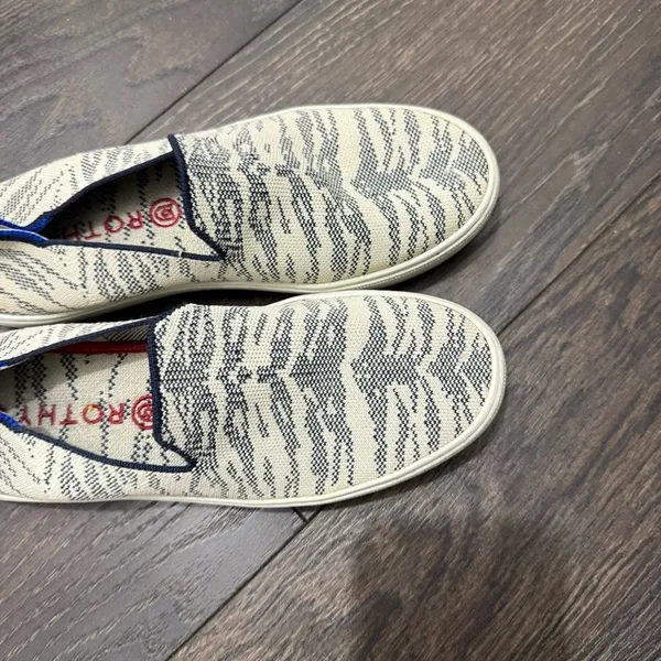 Rothy’s Women’s 8 Maritime Tiger Slip on Sneakers Shoes - Image 3