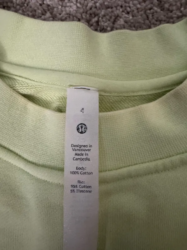 Lululemon Sweatshirt Yellow - Image 3