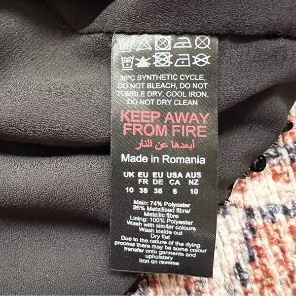 NWT Nasty Gal Black Sequin Square Neck Crop Top Eras Tour Spaghetti Strap Size 6 - Image 13