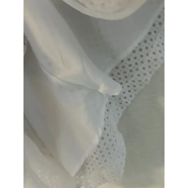 Banana‎ Republic White Eyelet Sleeveless V-Neck Midi Dress with Pockets Size 2 - Image 10