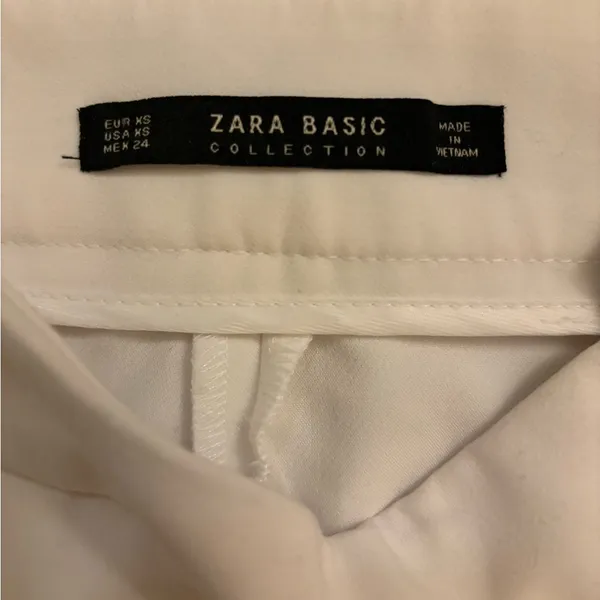 Zara White Trousers / Cream Ivory Trouser Slacks - Image 2