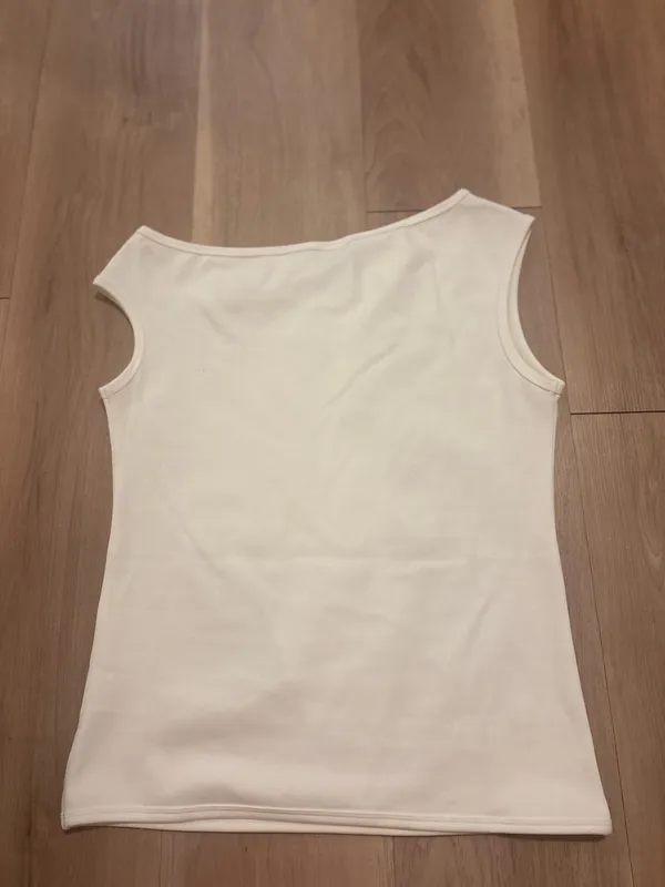 Hibiscus flower top White Size M - Image 2