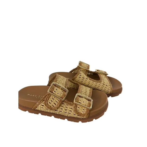 Marc Fisher Gold Sandals Size 7.5 NWT - Image 4