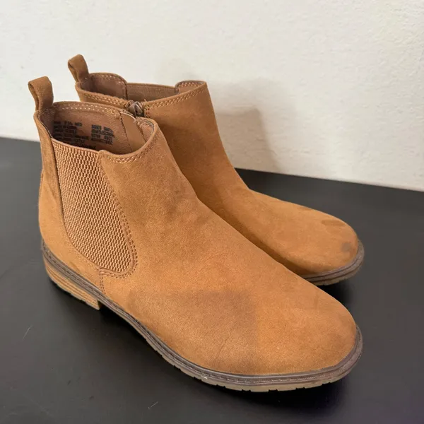 Sonoma Womens Brown Faux Suede Chelsea Ankle Boots Size‎ 7.5 BRANTLEE Western - Image 7