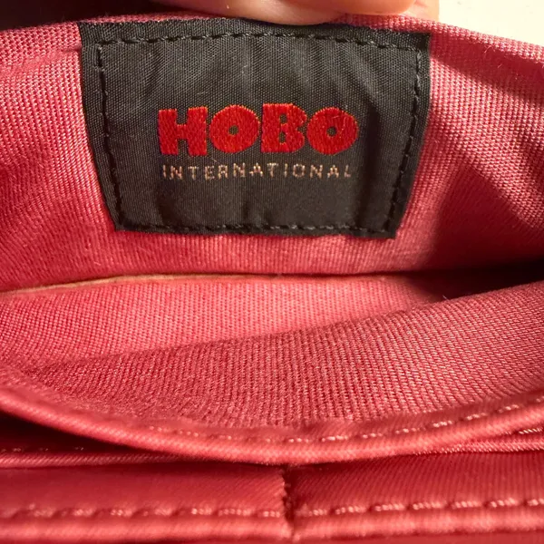 HOBO International Lauren Pink Leather‎ Double Frame Kisslock Clutch Wallet - Image 6