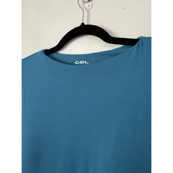 NWD OGL SkinKiss Boatneck Wide Shoulder Bra Dress Size Small Dark Marine Blue - Image 5
