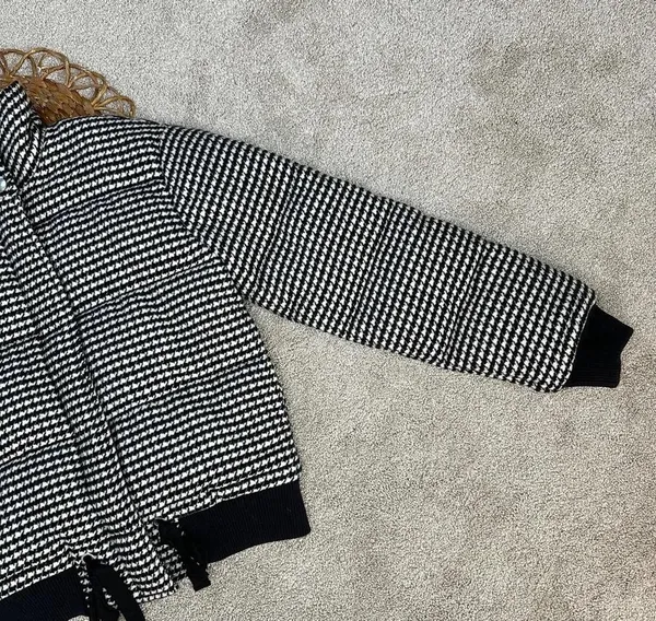 Tularosa X Revolve Ansley Puffer Houndstooth Wool Blend Jacket Coat Size XS - Image 6