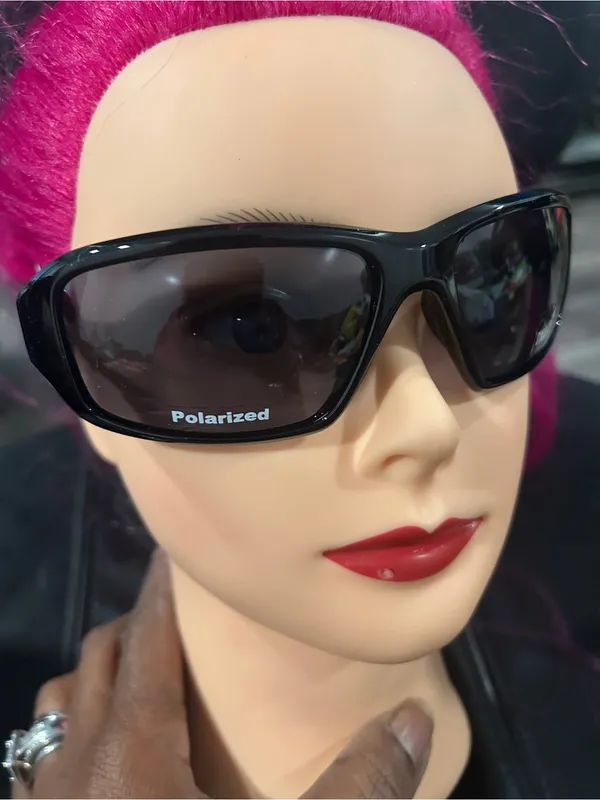 DNA BY M Polarized Black Wrap Sunglasses NWT - Image 5
