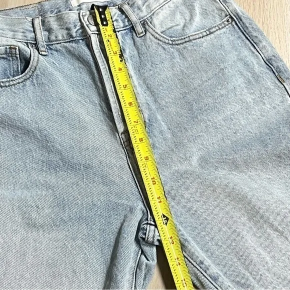 PacSun Light Wash High Rise Straight Button Fly Jeans 27‎ Cotton Casual Academic - Image 7