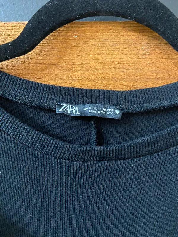 ZARA Mini Dress Black - Image 2