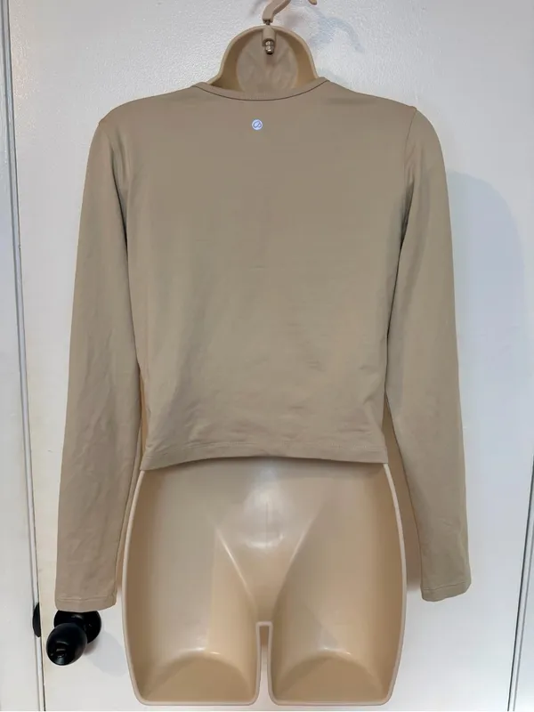 Lot of 2 CRZ YOGA Cloud Jersey Button Cardigans Size S White & Mojave Tan - Image 14