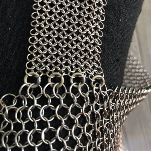 Elaine unziker metal Chainmail tank top cosplay soldered rings medieval larping - Image 6
