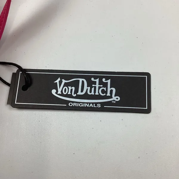 Von Dutch Hot Pink Jax Graphic Bowling Bag Hand Bag Crossbody NEW! Retail $149 - Image 8