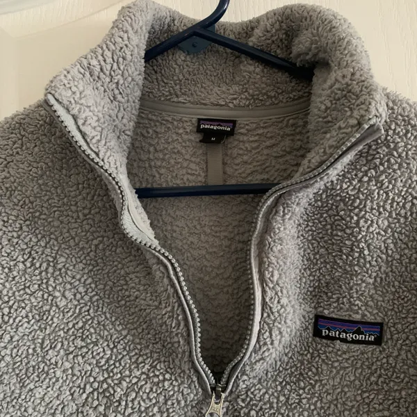 Patagonia Women’s Medium Los Gatos 1/4 Zip Fleece Jacket Drifter Grey - Image 4