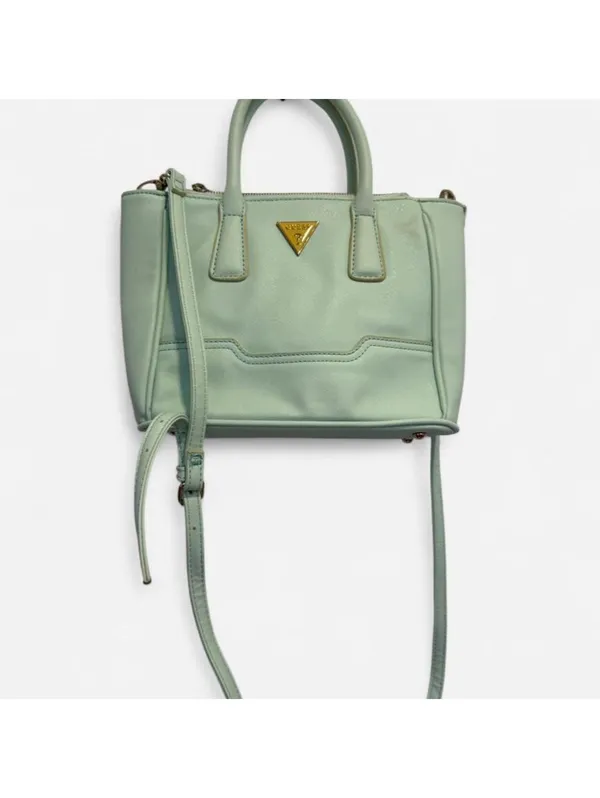 Guess Mint Green Mini Satchel Crossbody with removable shoulder strap! - Image 2