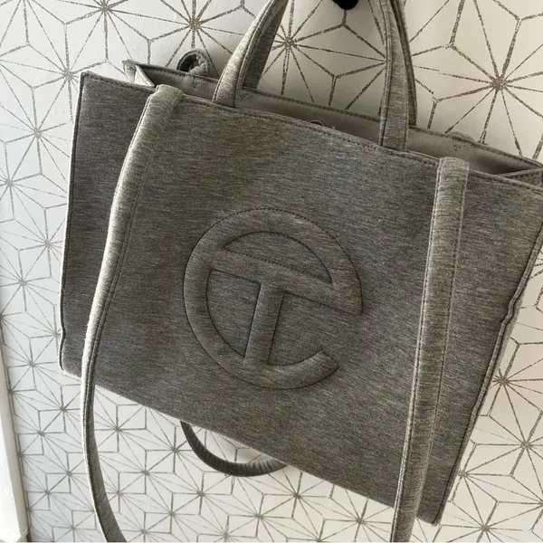 UGG x Telfar Medium Fleece Shopper Bag Gray - Image 5