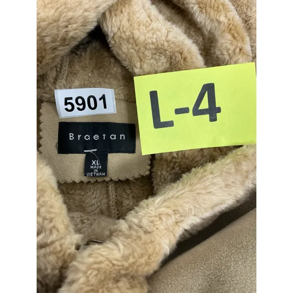 Womans Braeton Lined Hooded Winter Jacket XL Tan - Image 3